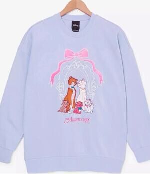Disney Aristocats Bow Portrait Sweatshirt Crew BoxLunch Exclusive Medium NWT